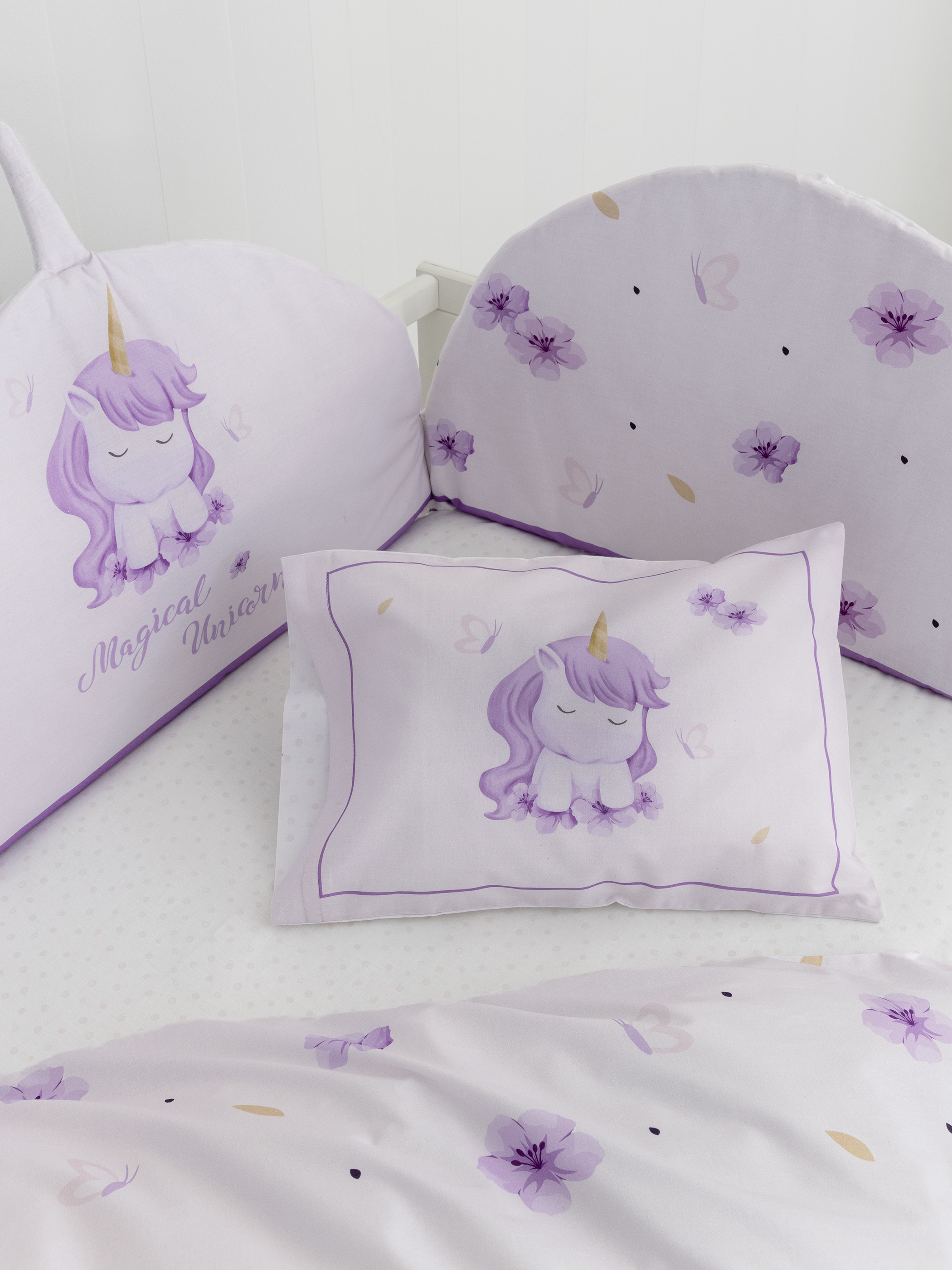 Σετ Παπλωματοθήκη Κούνιας - Magical Unicorn